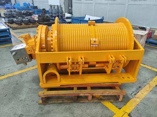 25T High Torque Towing Motor Wire Line Hydraulic Winch for Flag Pole Speed 0-40m/min