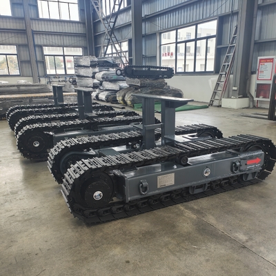 8 T Steel Crawler Track frame Undercarriage for Machinery Repair Shops Tracked Chassis