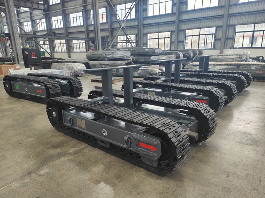 8 T Steel Crawler Track frame Undercarriage for Machinery Repair Shops Tracked Chassis