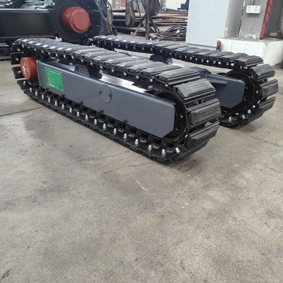 Steel Tracked Chassis Undercarriage for 200KG Crawler Loaders at Manufacturing Plant