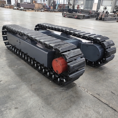 Steel Tracked Chassis Undercarriage for 200KG Crawler Loaders at Manufacturing Plant