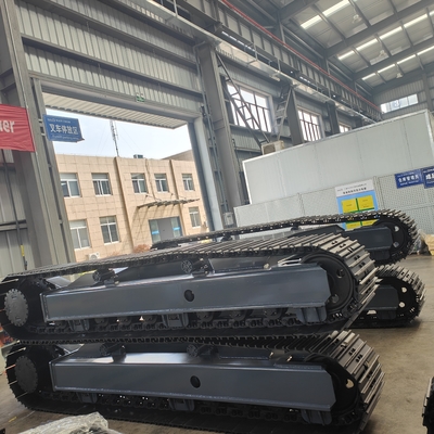 Crawler Steel Track Undercarriage For Hydraulic Motor Drilling Rig Excavator Robot Platform Parts