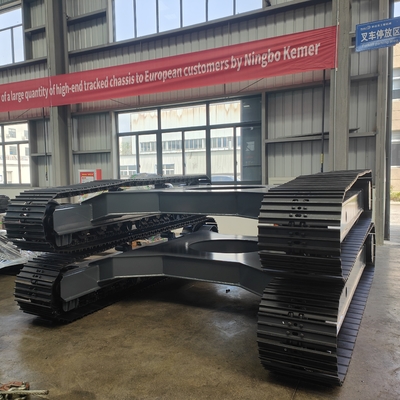 Crawler Steel Track Undercarriage For Hydraulic Motor Drilling Rig Excavator Robot Platform Parts