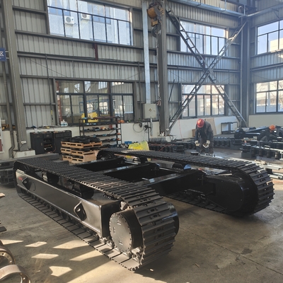 35T Rubber Track Chassis with Final Drive Travel Motor and Steel Track Undercarriage