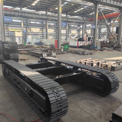 35T Rubber Track Chassis with Final Drive Travel Motor and Steel Track Undercarriage