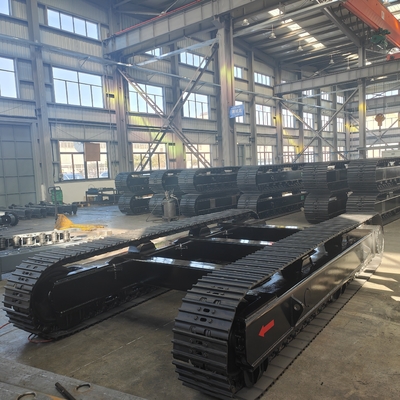 35T Rubber Track Chassis with Final Drive Travel Motor and Steel Track Undercarriage