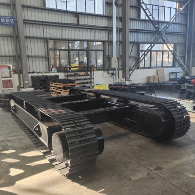 35T Rubber Track Chassis with Final Drive Travel Motor and Steel Track Undercarriage