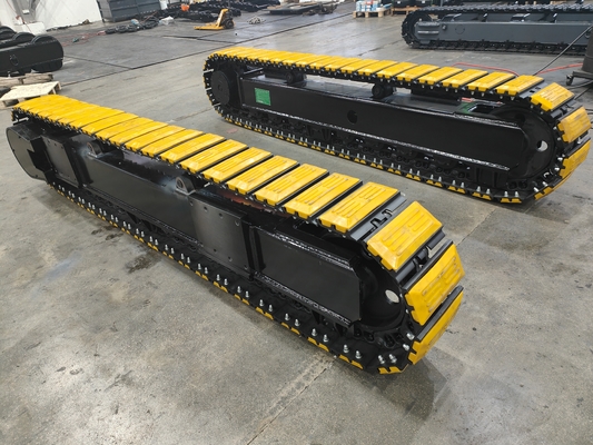 Construction 35T Rubber Steel Tracked Chassis System with Hydraulic Travel Motor