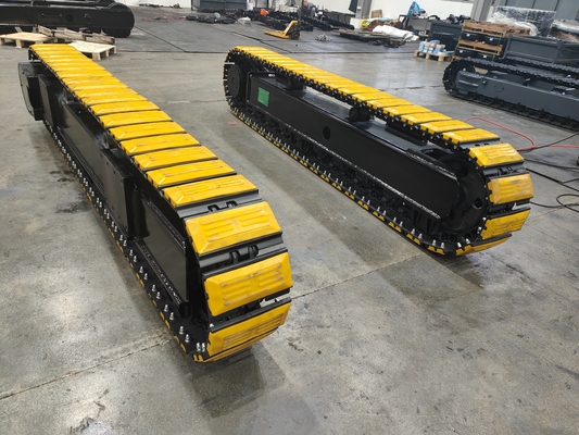 Construction 35T Rubber Steel Tracked Chassis System with Hydraulic Travel Motor