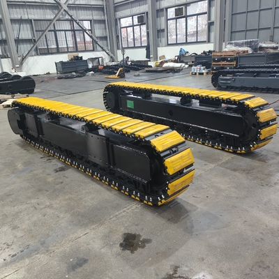 Construction 35T Rubber Steel Tracked Chassis System with Hydraulic Travel Motor