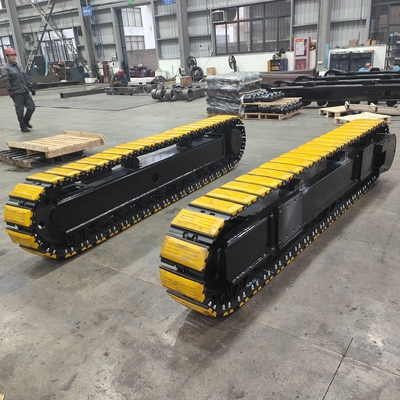 Construction 35T Rubber Steel Tracked Chassis System with Hydraulic Travel Motor