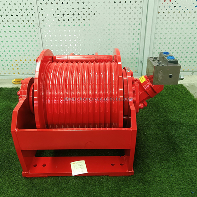 Chinese 8 Tons Rated Capacity Steel Wire Rope Hydraulic Winch for Truck Lifting Crane