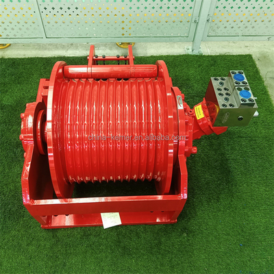 Chinese 8 Tons Rated Capacity Steel Wire Rope Hydraulic Winch for Truck Lifting Crane