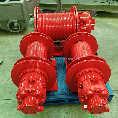 Chinese 8 Tons Rated Capacity Steel Wire Rope Hydraulic Winch for Truck Lifting Crane