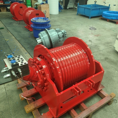2t 4t 6t 8t 10t Hydraulic Winch for Dredgers Pontoon Crane Excavator and Pulling Wood