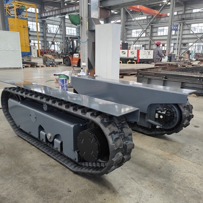 Machinery Repair Shops 3.5T Rubber Crawler Loading Rubber Tracked Chassis Undercarriage