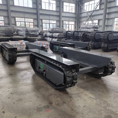Machinery Repair Shops 3.5T Rubber Crawler Loading Rubber Tracked Chassis Undercarriage