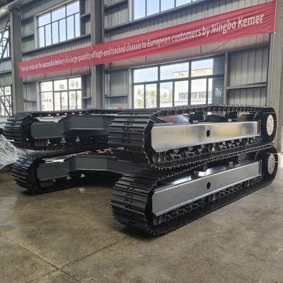 Custom 20T Electric Rubber Crawler Tracked Undercarriage Platform for Farming Industry