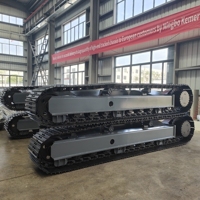 Custom 20T Electric Rubber Crawler Tracked Undercarriage Platform for Farming Industry