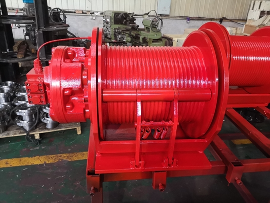 High Speed Hydraulic Winch for Lifting Goods Capacity 0-650KN Heavy-Duty Construction