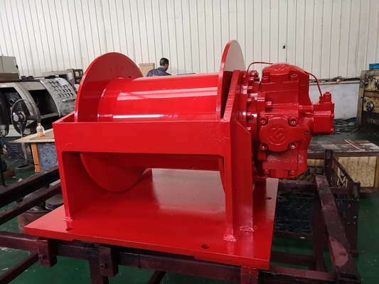 High Speed Hydraulic Winch for Lifting Goods Capacity 0-650KN Heavy-Duty Construction
