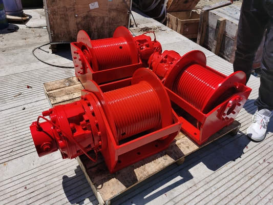 Steel 3 Ton Marine Single Drum Hydraulic Winch with Hydraulic Power Source