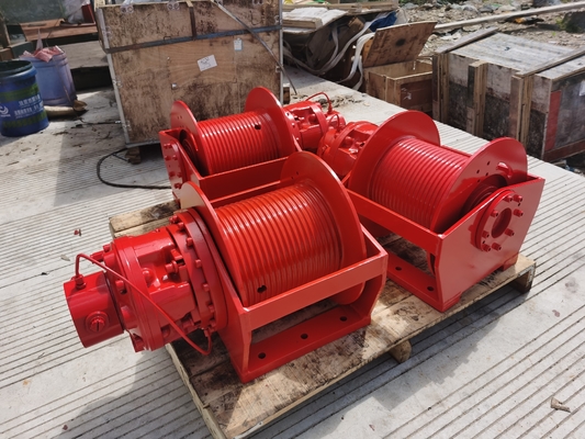 Steel 3 Ton Marine Single Drum Hydraulic Winch with Hydraulic Power Source