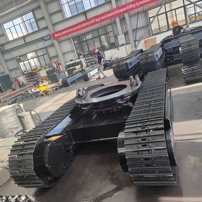 31Ton Steel Crawler Track Undercarriage Rubber Track Chassis for Drilling Rig Excavator