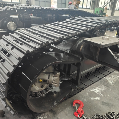 Customized 30T 50T 60T 80T Steel Crawler Track Undercarriage for Drilling Rig Crusher