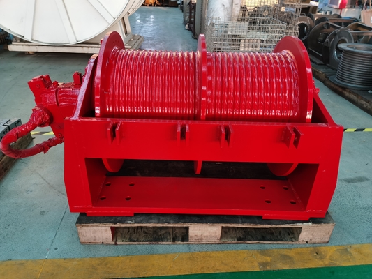 Industrial Grade 0-650KN Capacity Hydraulic Motor Double Drum Winch for Industrial