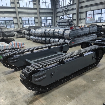 Protect the Road with Our Steel Crawler Chassis Track Undercarriage and Rubber Shoes