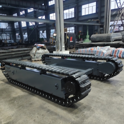 Protect the Road with Our Steel Crawler Chassis Track Undercarriage and Rubber Shoes