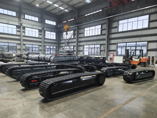 Protect the Road with Our Steel Crawler Chassis Track Undercarriage and Rubber Shoes