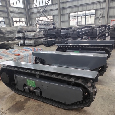 Customized Rubber Track Undercarriage for Fire Fighting and Loading Transportation Equipment Crawler Chassis with Hydraulic