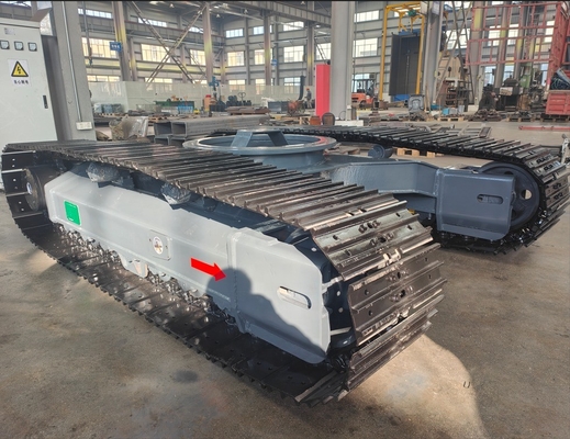 Middle Rotary Steel Crawler Track Undercarriage for Tracked Chassis Excavator Crusher