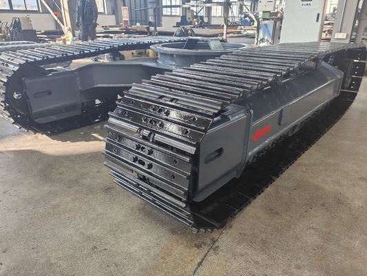 Middle Rotary Steel Crawler Track Undercarriage for Tracked Chassis Excavator Crusher