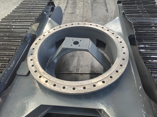 Middle Rotary Steel Crawler Track Undercarriage for Tracked Chassis Excavator Crusher