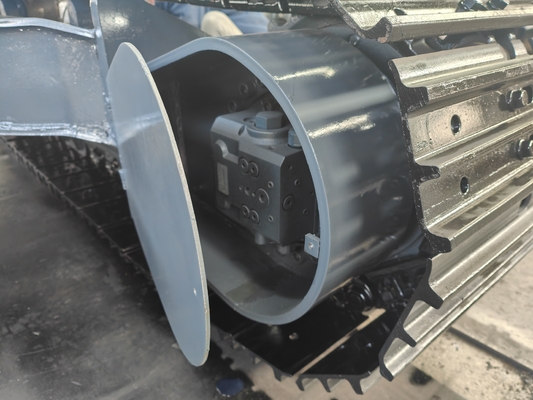 Middle Rotary Steel Crawler Track Undercarriage for Tracked Chassis Excavator Crusher