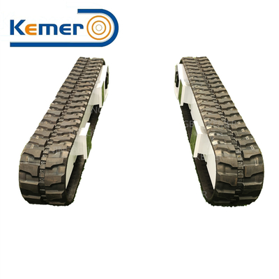 Video Technical Support Small Ton Rubber Track Undercarriage for Excavator Crushers