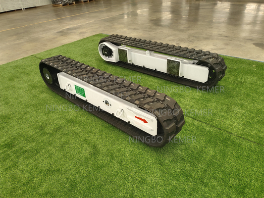 Video Technical Support Small Ton Rubber Track Undercarriage for Excavator Crushers