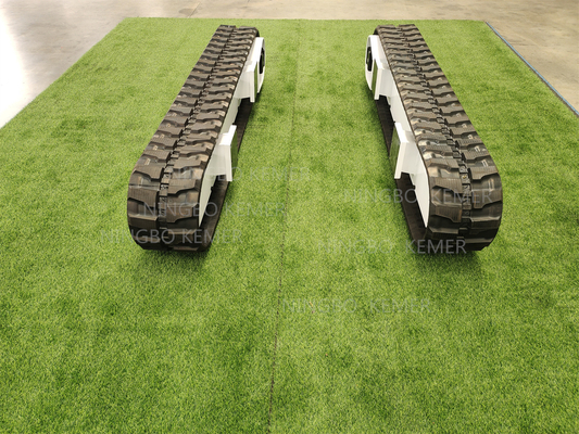 Video Technical Support Small Ton Rubber Track Undercarriage for Excavator Crushers