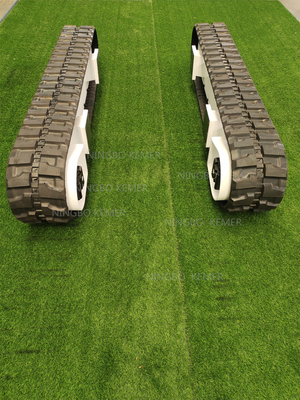 Video Technical Support Small Ton Rubber Track Undercarriage for Excavator Crushers
