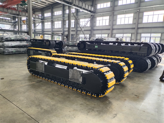 Rubber Padded Crawler Undercarriage for Customized Track Drilling Rig and Crushers