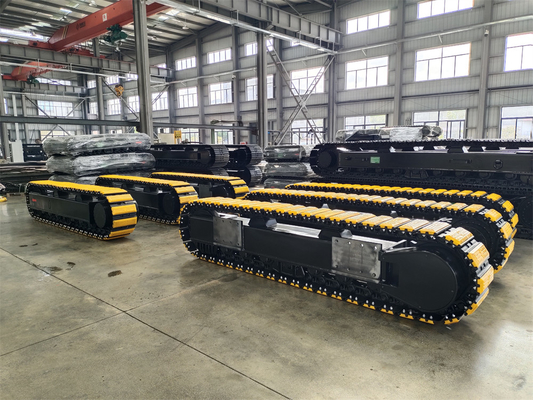 Rubber Padded Crawler Undercarriage for Customized Track Drilling Rig and Crushers