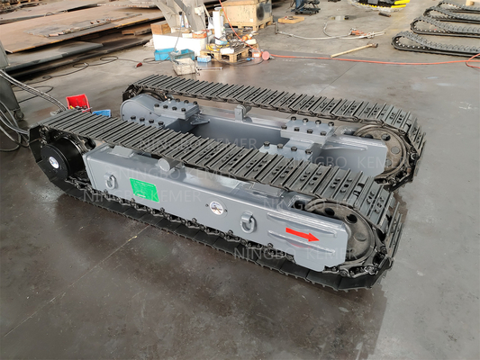 Video Technical Support Customized Steel Track Undercarriage for Excavator Crushers and Drilling Rigs Loading Capacity 3.5T
