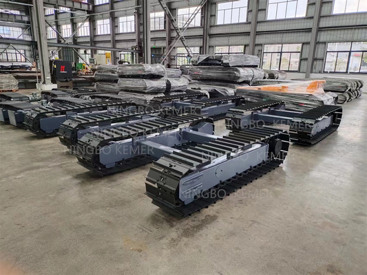 Travel Motor Single Tooth Plate Track Chassis for Excavator Crushers and Drilling Rigs