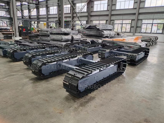 Travel Motor Single Tooth Plate Track Chassis for Excavator Crushers and Drilling Rigs
