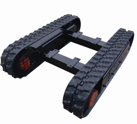 3 Ton Rubber Track Undercarriage Custom Built Black Or Per for Construction Machinery