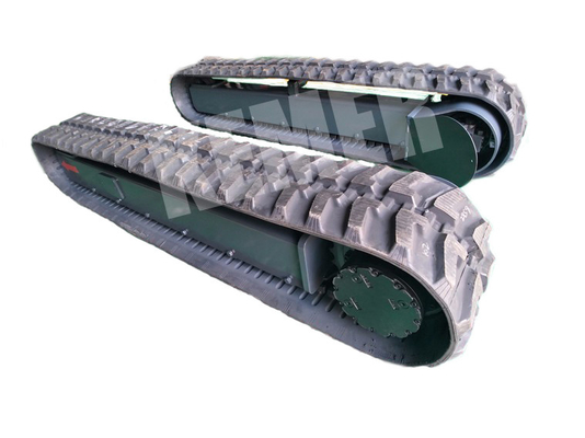 3 Ton Rubber Track Undercarriage Custom Built Black Or Per for Construction Machinery