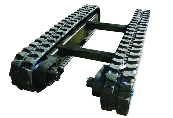3 Ton Rubber Track Undercarriage Custom Built Black Or Per for Construction Machinery